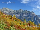 焼岳の紅葉と穂高連峰1706.jpg