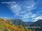 焼岳の紅葉と穂高連峰1707.jpg
